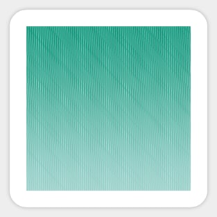 Nature Green Gradient Stripes Sticker